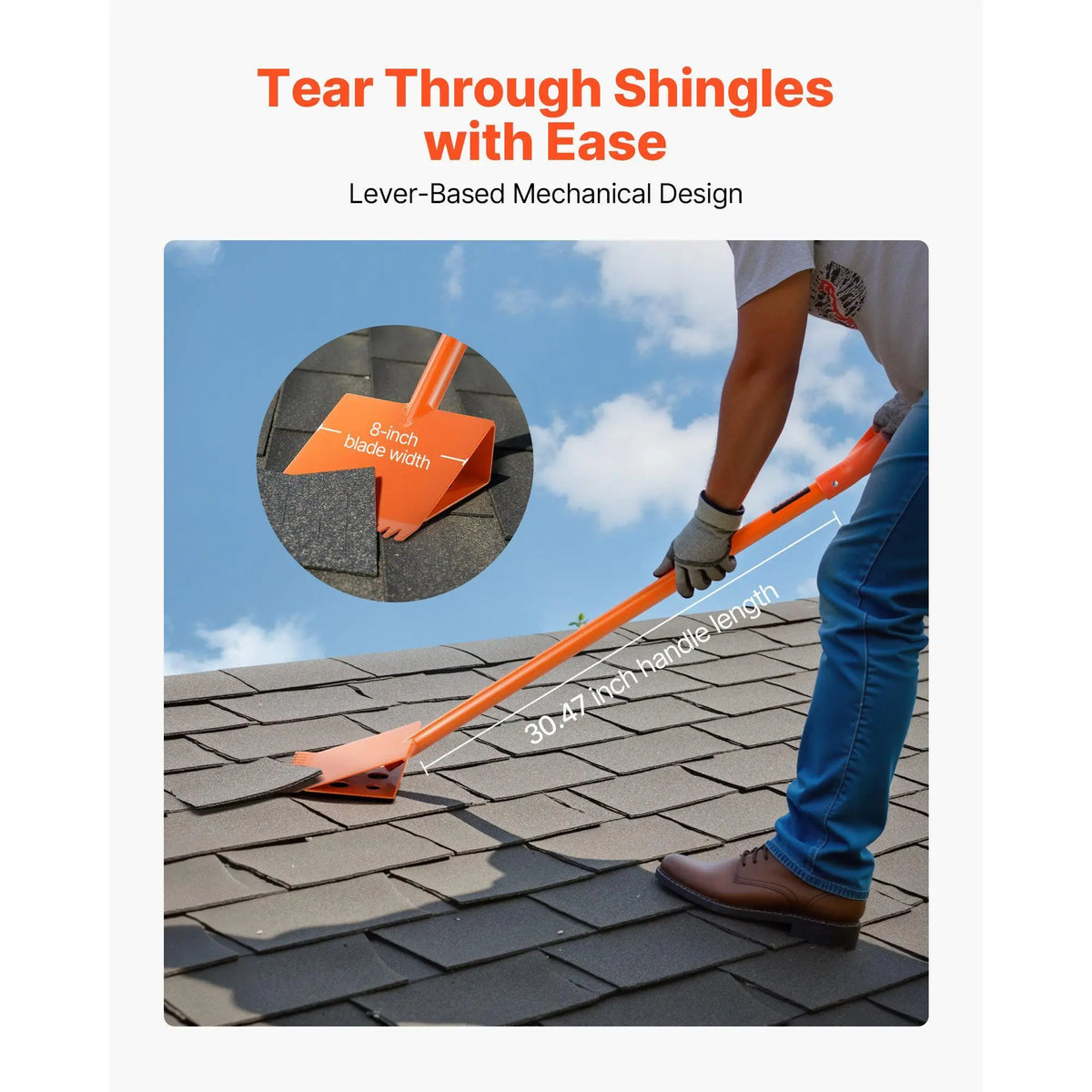 D-Grip Shingle Shovel Roof Ripper