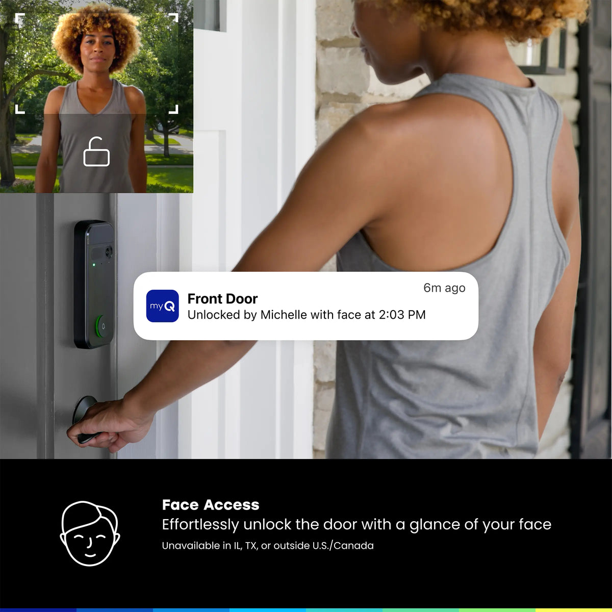 myQ Secure View Smart Lock with 2K Camera & Video Doorbell