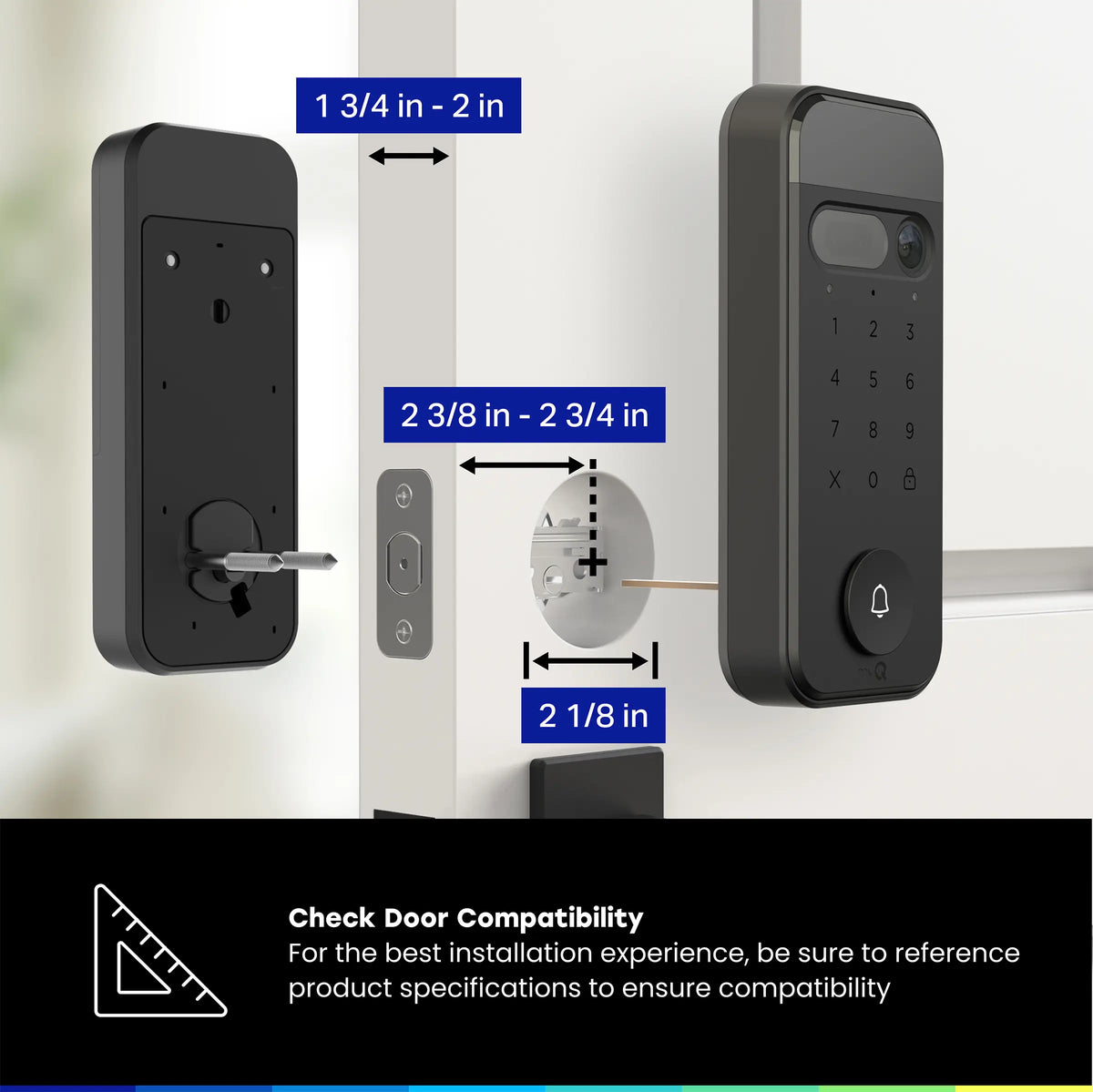 myQ Secure View Smart Lock with 2K Camera & Video Doorbell