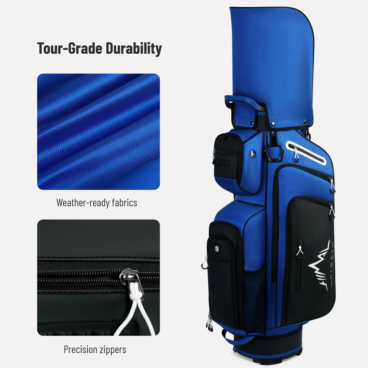UNIHIMAL Golf Cart Bag | 14-Way Dividers & Rain Cover
