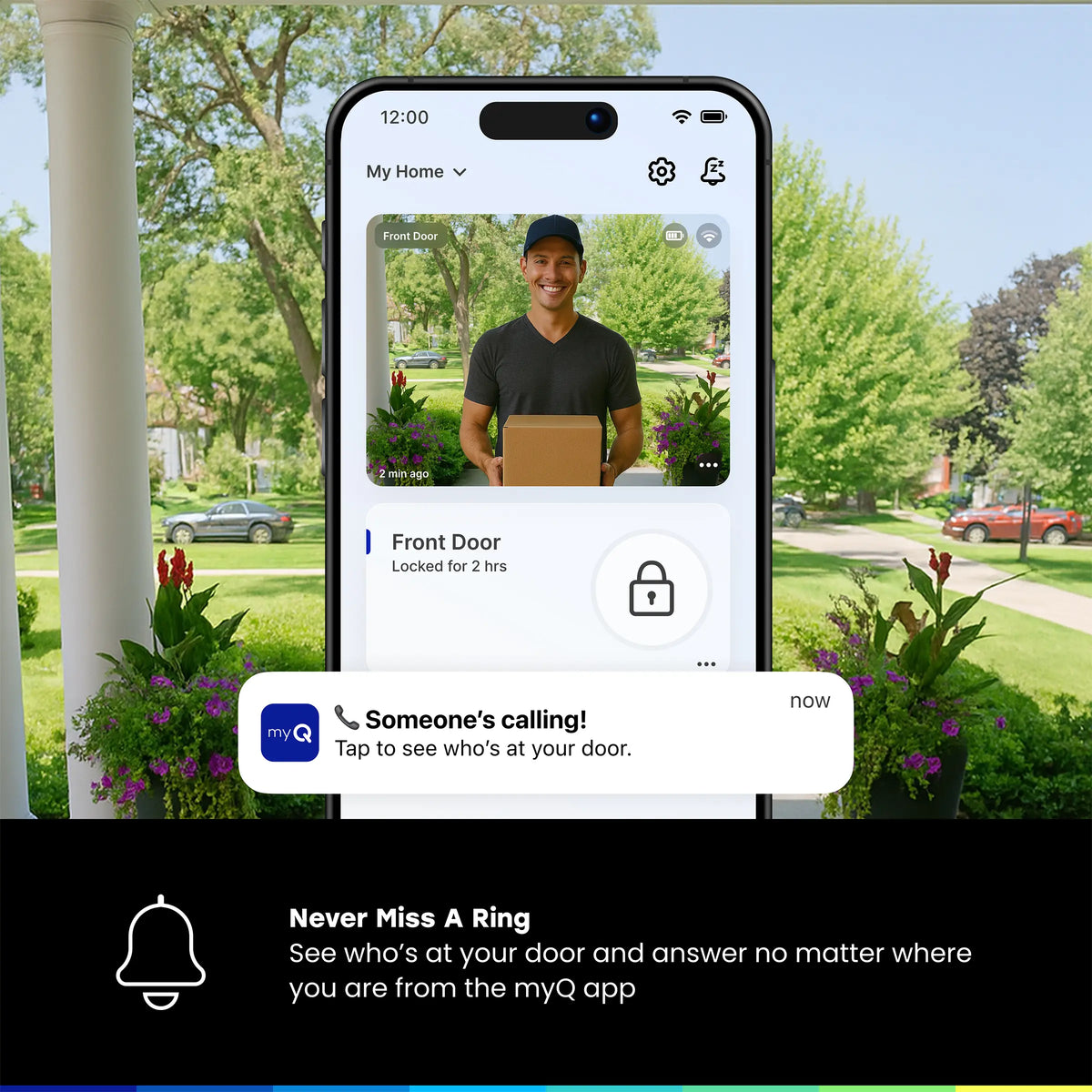 myQ Secure View Smart Lock with 2K Camera & Video Doorbell