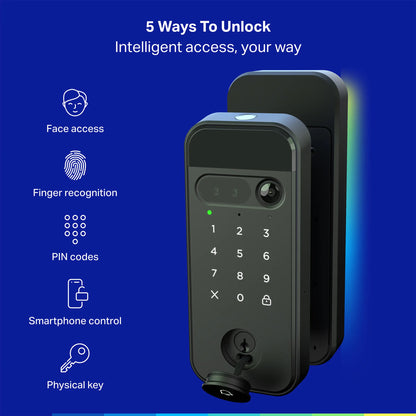 myQ Secure View Smart Lock with 2K Camera & Video Doorbell